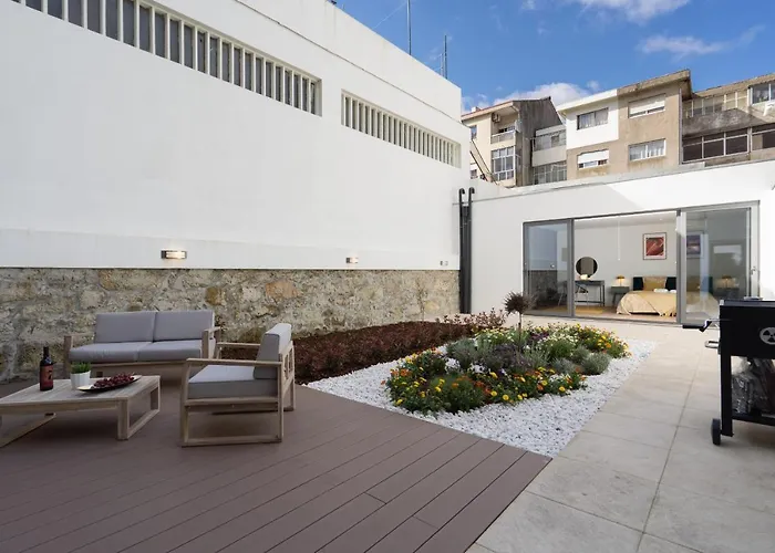 Host Wise - Peaceful & Luxurious Flat - Terrace Lägenhet Vila Nova de Gaia